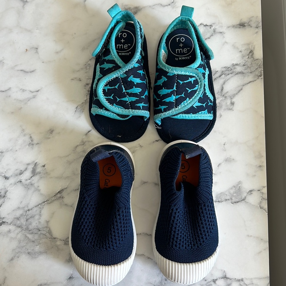 Lot of baby toddler water shoes size 5